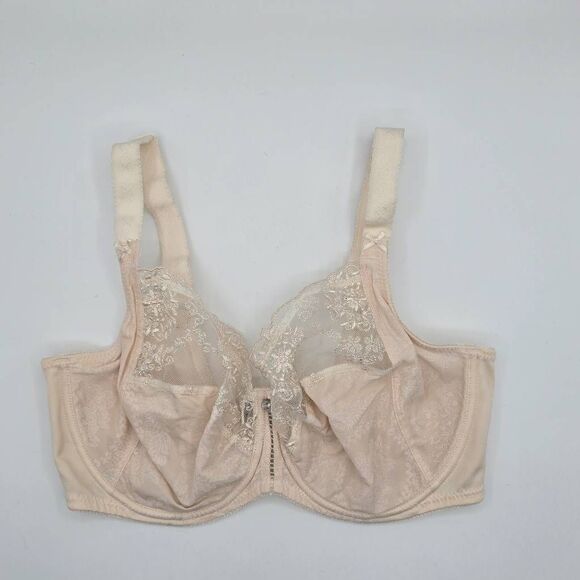 Empreinte Lilly Rose Bra Size 32E Beige Lace Full Cup Underwire - Picture 1 of 5